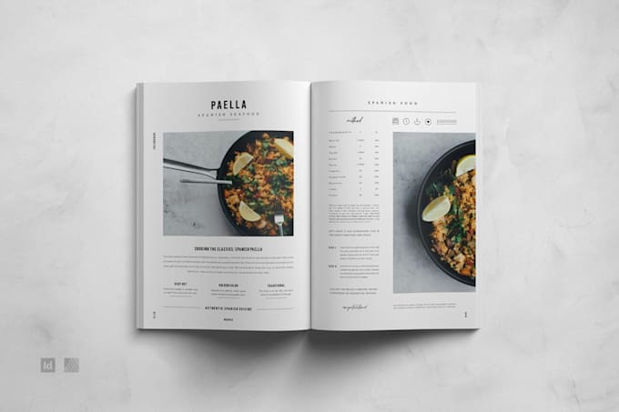 design attractive recipe book, cookbook