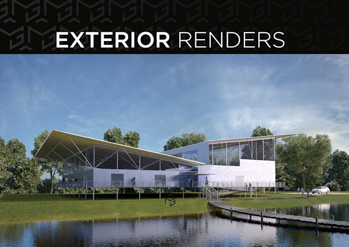 create photorealistic 3d exterior architectural renderings