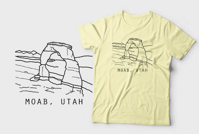 create an amazing minimalist t shirt design for your brand