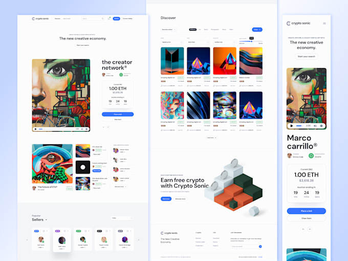 design awesome website or landing page