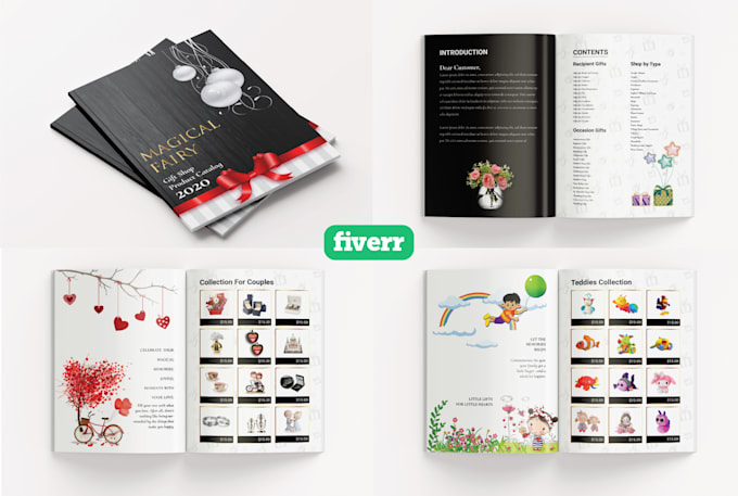 design product catalog, sell sheet, price list, magazine layout