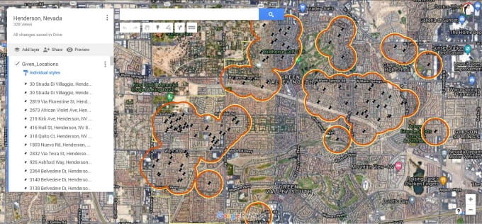 make live gis heat maps from addresses or zip codes