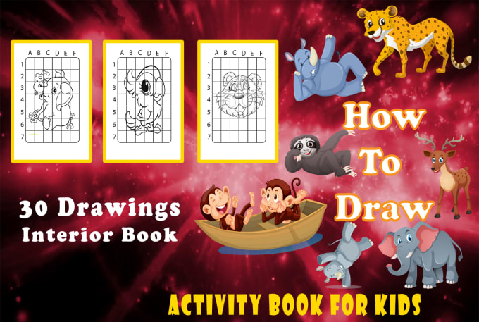 Create a coloring book pages for your kdp amazon project by