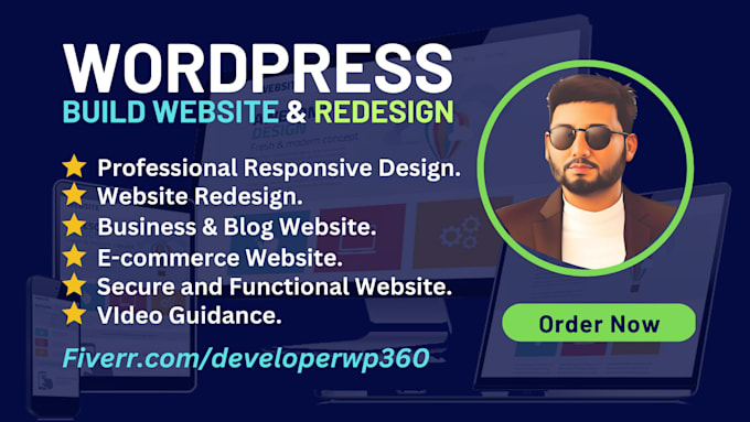 wordpress website design, development or redesign wordpress blog