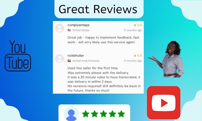 provide quality transcripts for your youtube videos