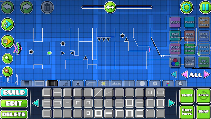 Build a geometry dash layout for you by Schwaffles | Fiverr