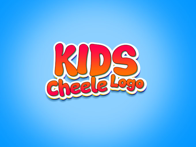 do colorful kids logo design