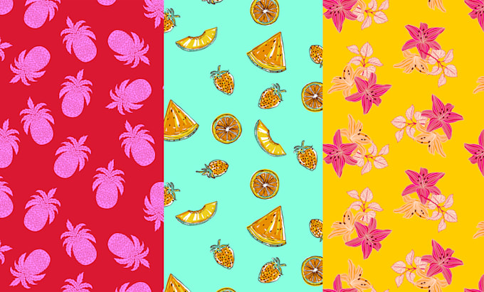 design seamless vector patterns for textile