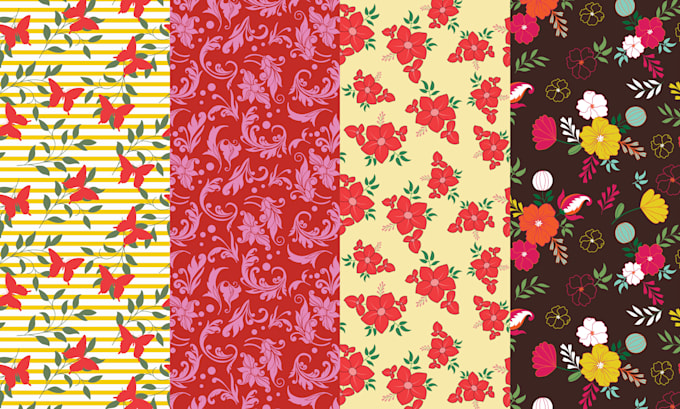 design seamless vector patterns for textile