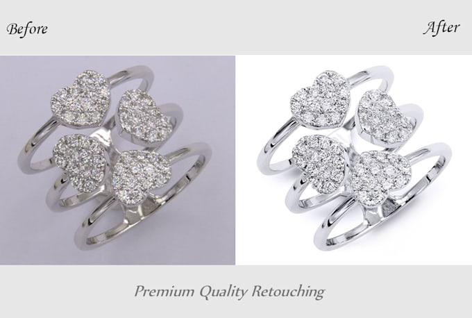 do HD quality jewelry retouching professionally  for online shop