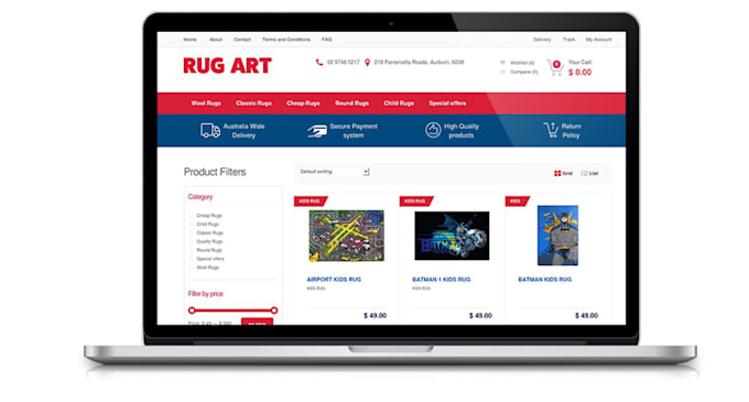create responsive ecommerce wordpress website