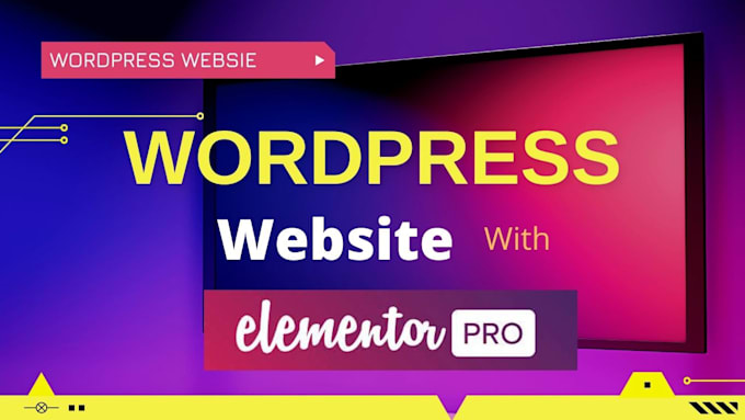 create a beautiful landing page or website using wordpress and elementor pro