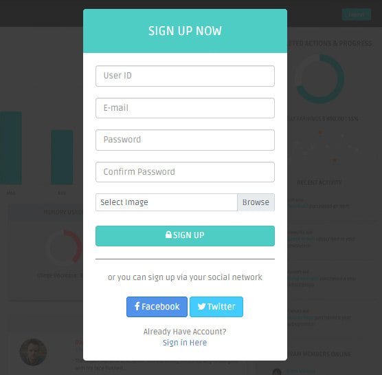 Develop a login and registration form using php and mysql by ...