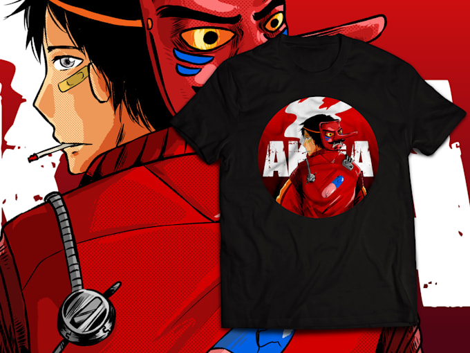 anime tshirt design illustration