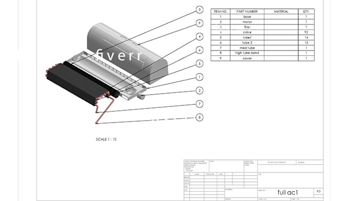 create 2d drawing and 3d product design using solidworks and autocad