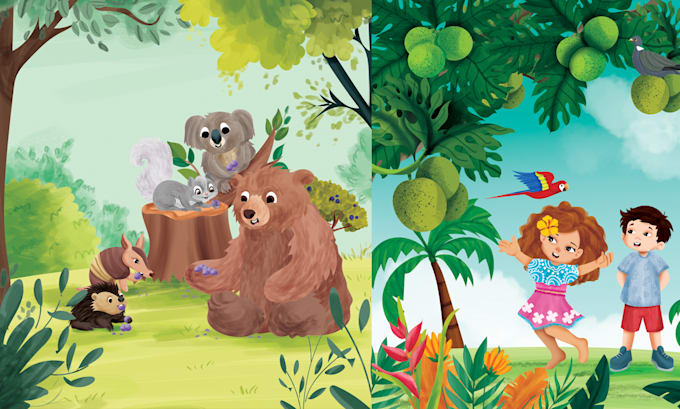 do children book illustrations no ai