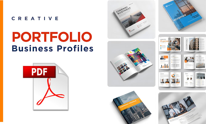 create PDF business profile company portfolio professional resume