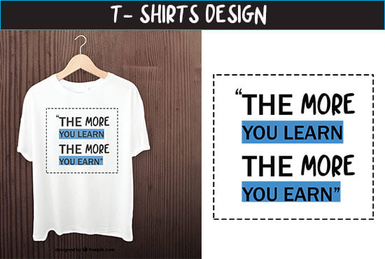 convert your idea into unique illustrated and typography t shirt designs