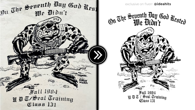 recreate illustration or redraw your sketch in high quality