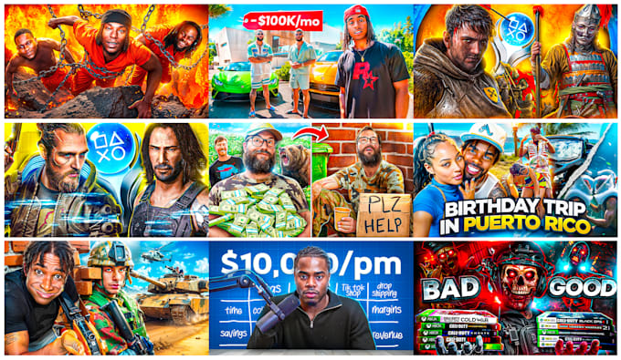 design amazing youtube thumbnail that get high ctr