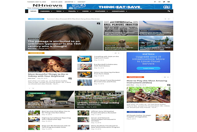 create wordpress online newspaper website or wordpress blog