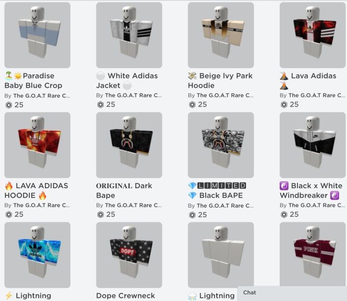 Create You Any Type Of Roblox Clothing You Desire For Cheap By Fliiipinchicken - roblox limited clothing