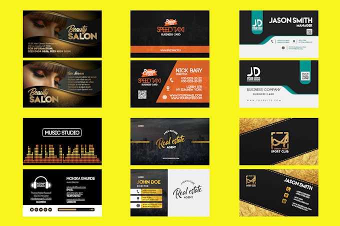design business card, brochure and letterhead