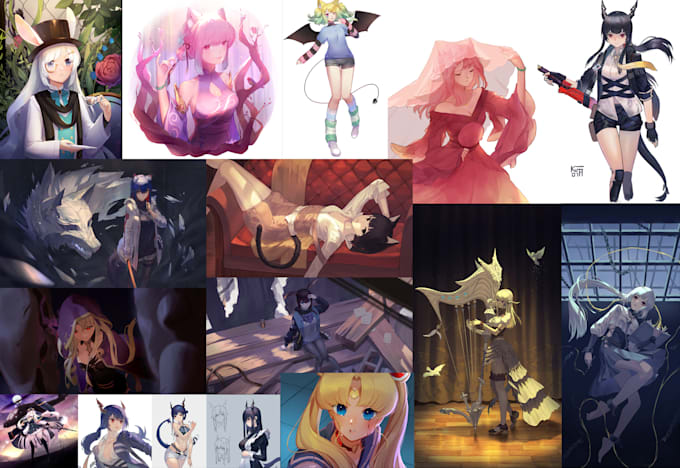 do illustration , concept art , anime, manga