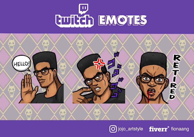 create a custom jojo bizarre adventure inspired artwork