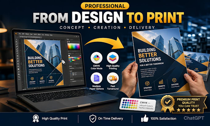 design and print professional flyers or posters