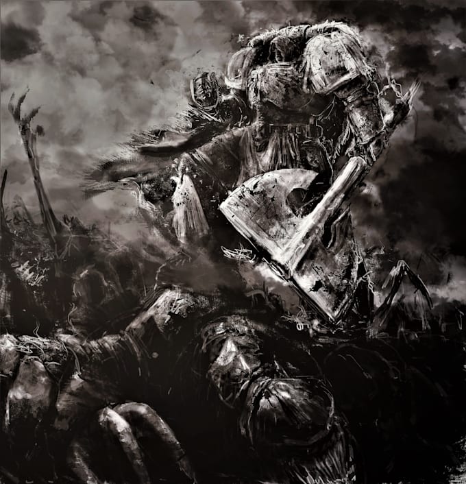 create warhammer style dark fantasy art