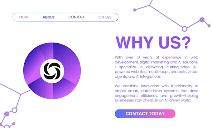 design a fast landing page website