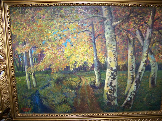 paint beautiful landscapes in oil or acryl on canvas