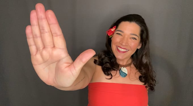 send a personalized message to child from moana