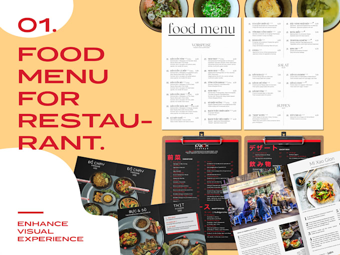 Design eyecatching menu for your restaurant business by Caominhthais ...