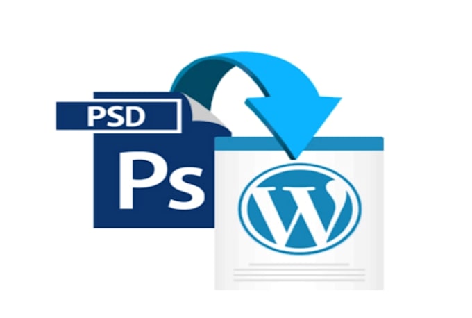 convert PSD, xd, figma to wordpress using divi or elementor