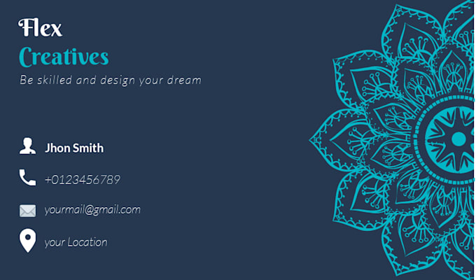 modern design business card