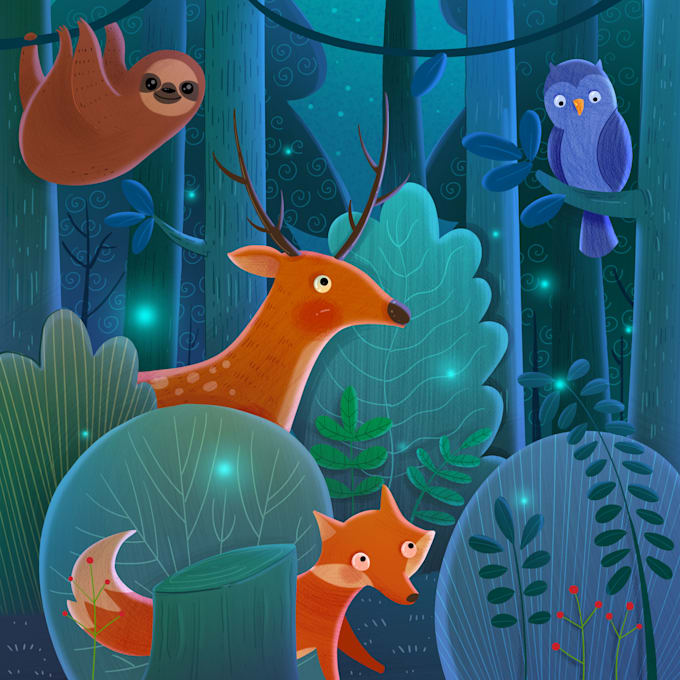 create beautiful illustrations for you