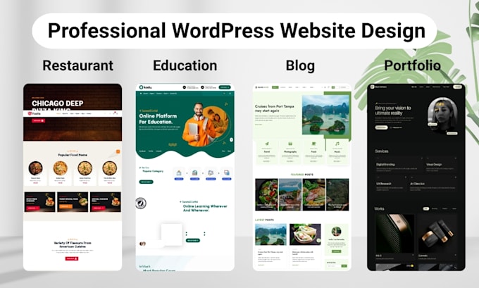 build wordpress website, custom wordpress website, business website development