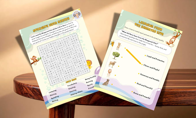 design printable kids worksheets and activity books