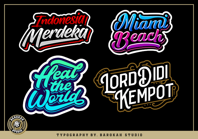 design custom typography ,lettering or vintage retro logo