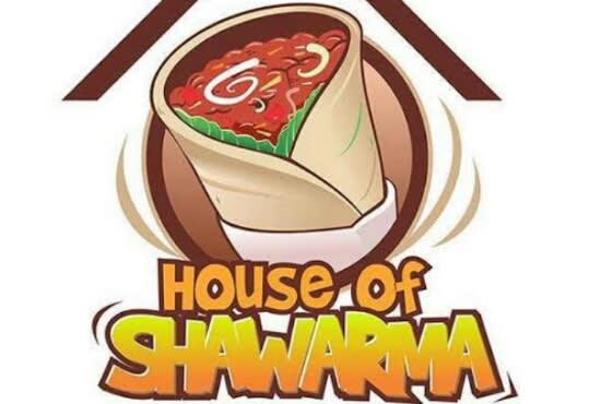 create a burger shawarma promotion logo
