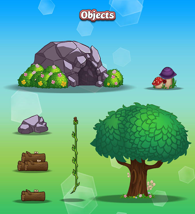 draw you game items and object