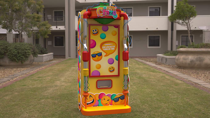 design a creative 3d gondola or pos
