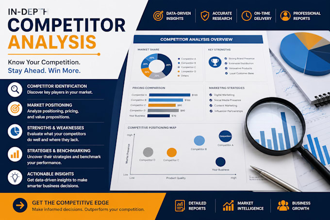 conduct tailored market research and competitor analysis