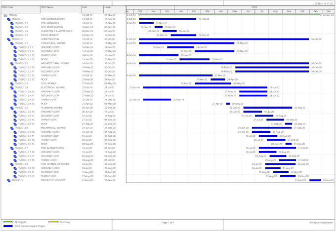 prepare schedule on primavera p6 or ms project