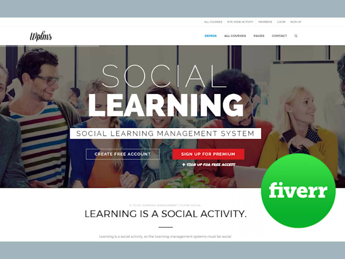 setup elearning website using wplms