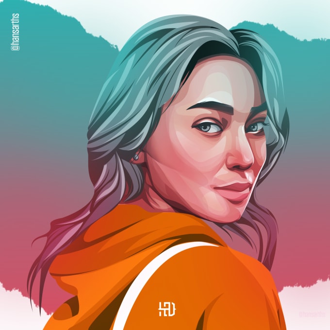 Transform your photo into aesthetic looking vector portrait by ...