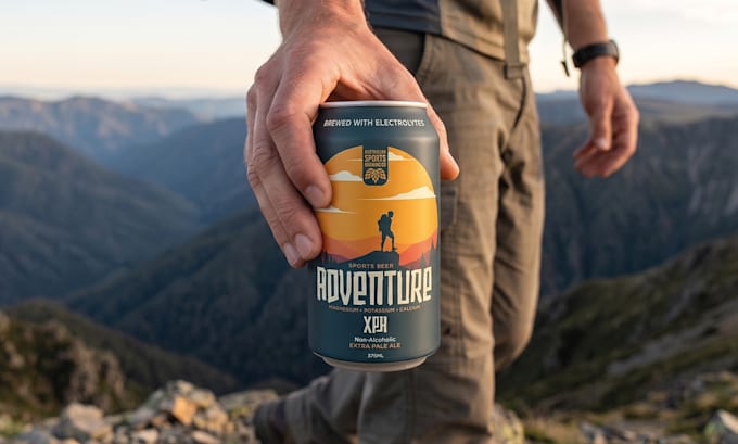 modern packaging and label for your craft beer can