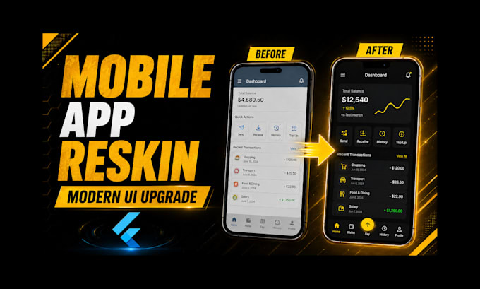 flutter mobile app development and expertly reskin your app